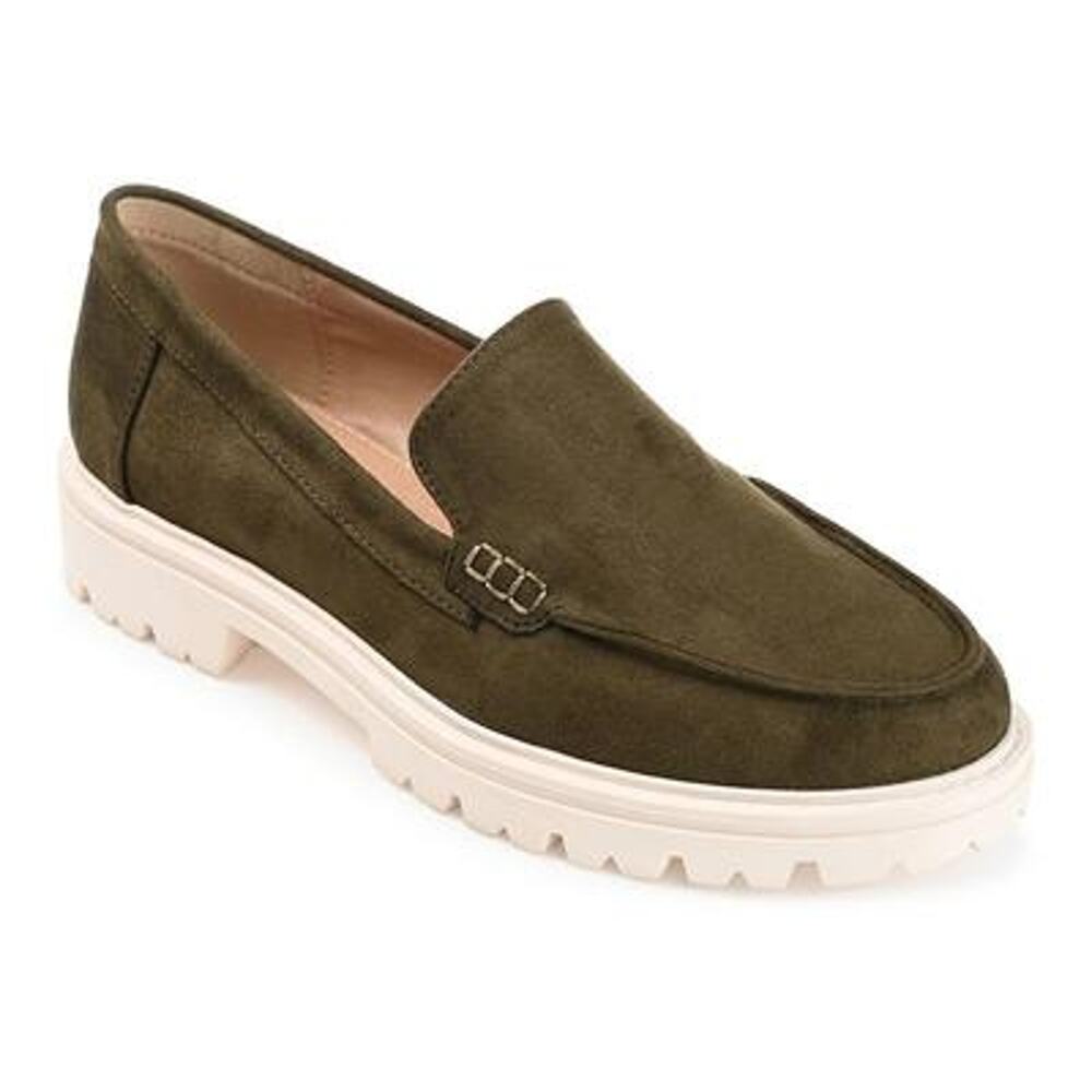 Women's Journee Collection Erika Casual Loafers - Olive - 6 - NWOB